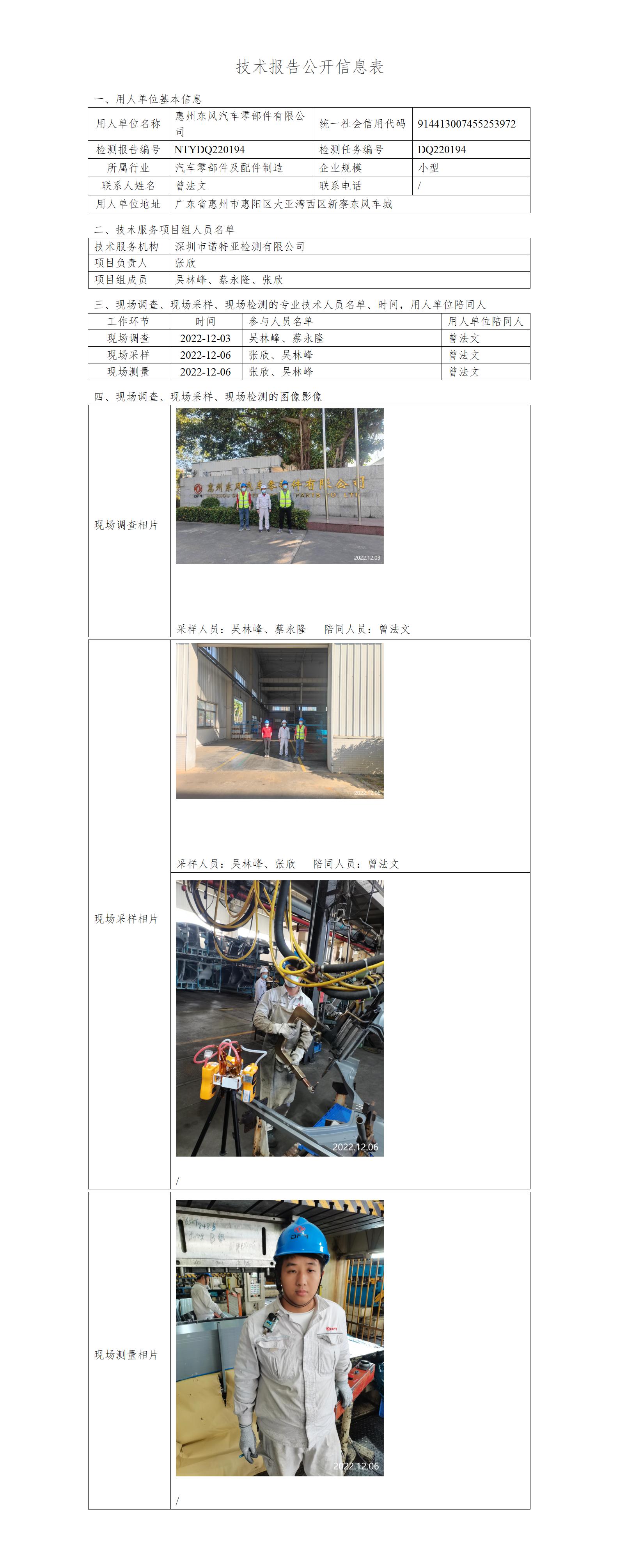 NTYDQ220194-惠州東風汽車零部件有限公司